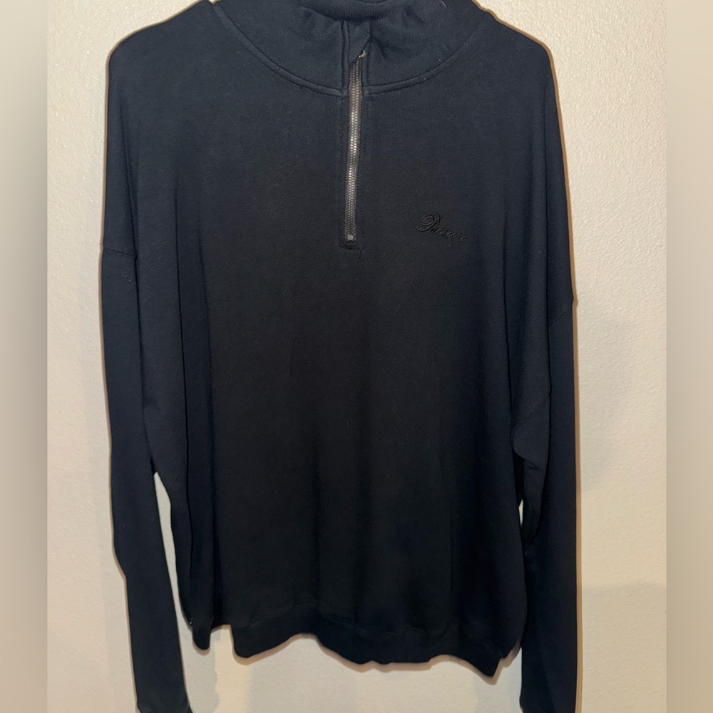Pacsun Script logo quarter-zip